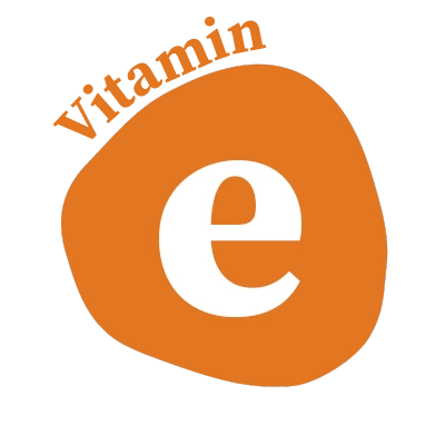 Orange blob visual illustration of vitamins