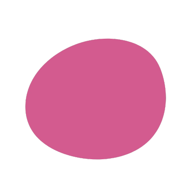 A pink blob as a graphic element of the Mivitotal brand