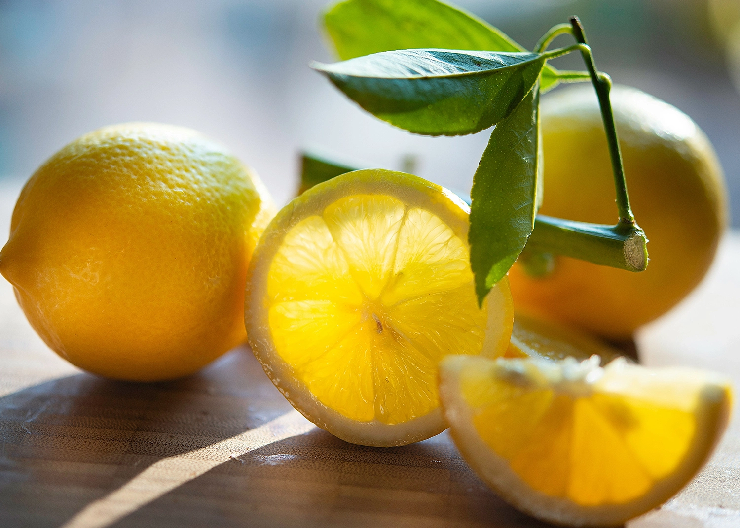 An image of lemons that contain vitamin C
